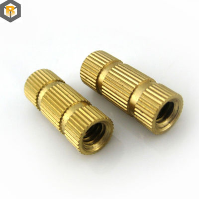 Stahlguss mit Gewindeinsatz Nüsse Messing CNC Drehteil Mikrobearbeitung 0,002-0,01mm Ersatzteil
