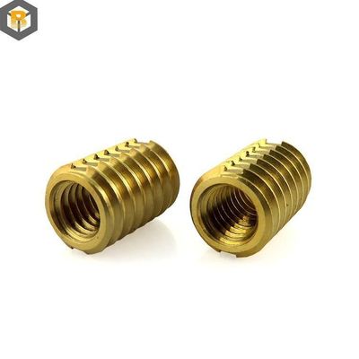 Stahlguss mit Gewindeinsatz Nüsse Messing CNC Drehteil Mikrobearbeitung 0,002-0,01mm Ersatzteil