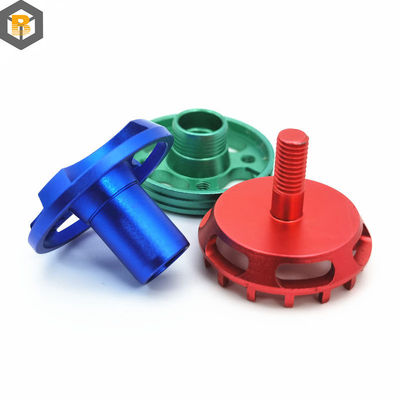 Mechanische Ersatzteile Legierung CNC-Bearbeitung Aluminiumteile mit Anodisierungsfarbe