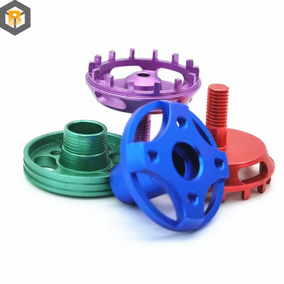Mechanische Ersatzteile Legierung CNC-Bearbeitung Aluminiumteile mit Anodisierungsfarbe
