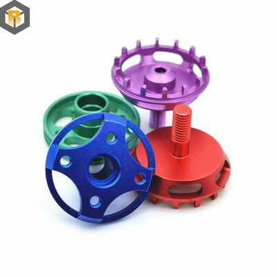 Mechanische Ersatzteile Legierung CNC-Bearbeitung Aluminiumteile mit Anodisierungsfarbe