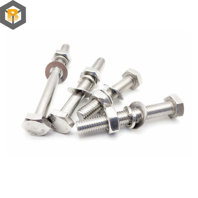 Nach Maßgabe von 2D/3D/Zeichnung Super Legierung Stahl 25cr/2mova/B16 Hex Head Bolt Maschine Teil