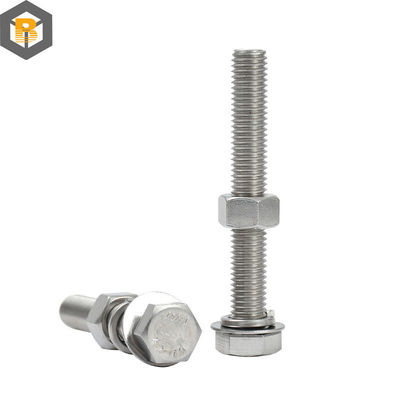 Nach Maßgabe von 2D/3D/Zeichnung Super Legierung Stahl 25cr/2mova/B16 Hex Head Bolt Maschine Teil
