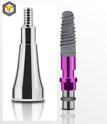 2D / 3D angepasste Zahnimplantate Prothese Abutment für schmale regelmäßige Nackenimplantate