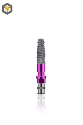 Rein-Titanium-Zahnimplantat Knochenhöhe-Festung CE/ISO13485 S.L.a Oberfläche angepasst