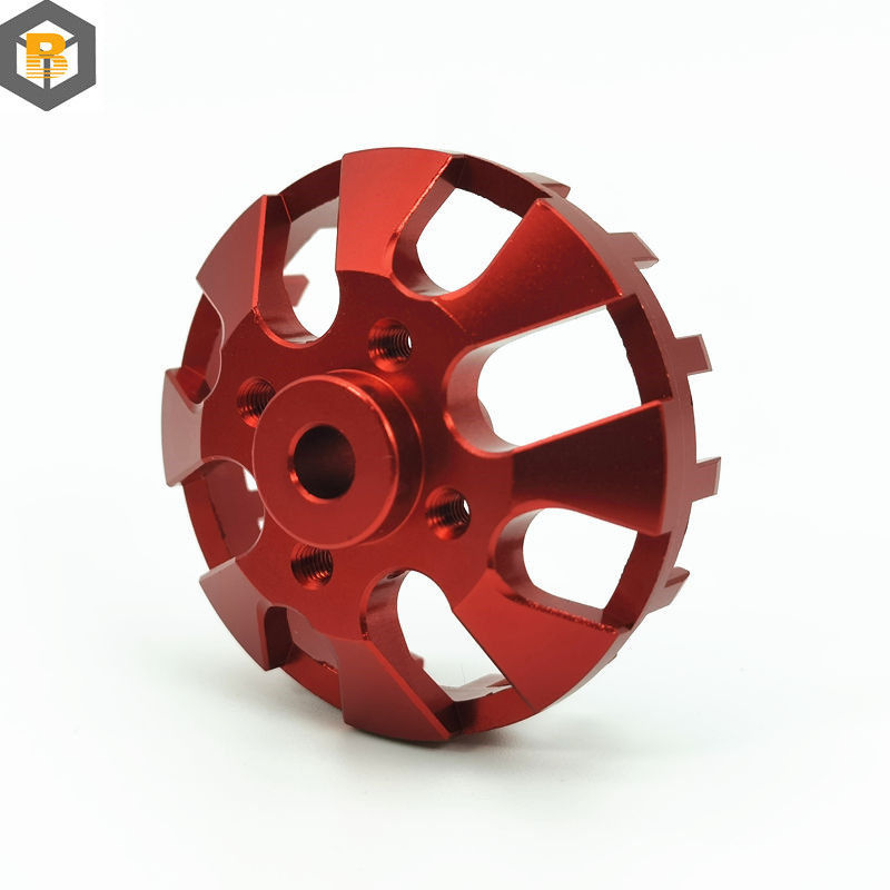 Mechanische Ersatzteile Legierung CNC-Bearbeitung Aluminiumteile mit Anodisierungsfarbe