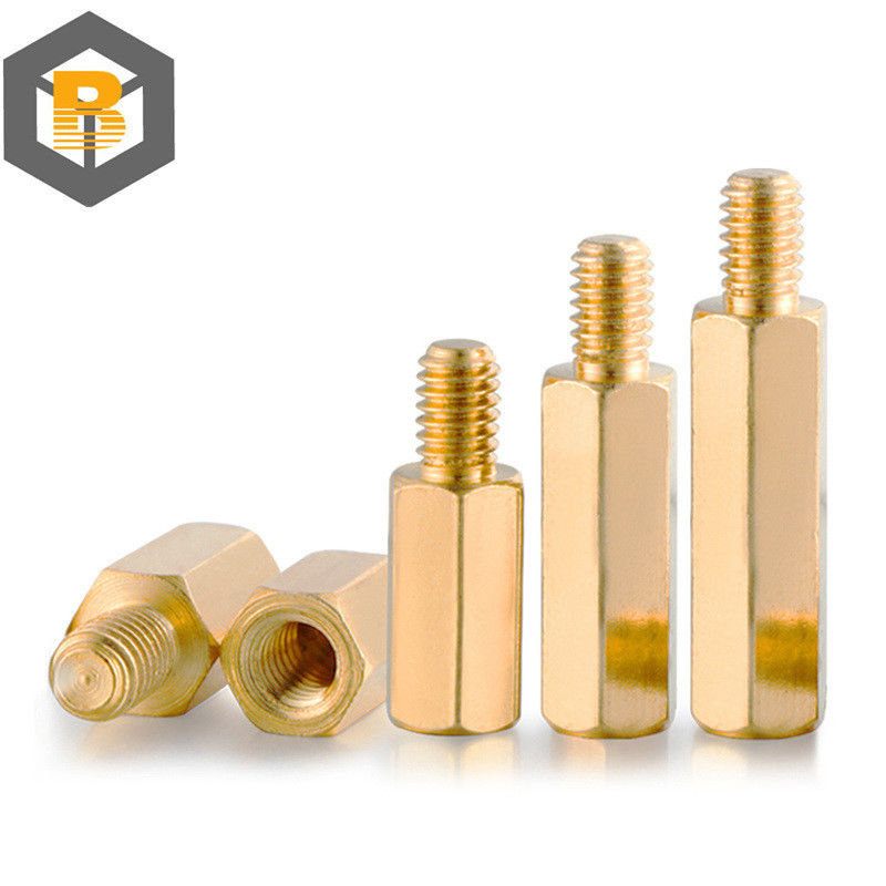 Hex Messing Männlich Weiblich Standoff Board Stud Metrische Sechseckengliederte Säule PCB-Mutterplatte Abstandsschrauber Schraube M2m2.5m3 M4 M5*2-80mm Maßgeschneidert nach 2D/3D/Zeichnung